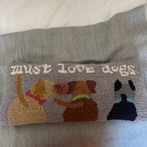 Must Love Dogs lumbar pillow